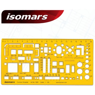 เพลท ดรออิ้ง 1:100 เก้าอี้ เฟอนิเจอร์ ISOMARS 1850