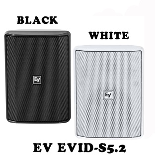 EV EVID-S5.2 ตู้ลำโพงติดผนัง ขนาด 5 นิ้ว 2 ทาง 75 วัตต์ สีดำและสีขาว