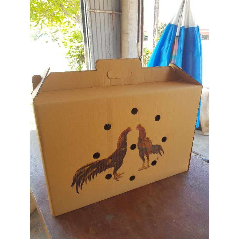 กล่องไก่ชน 10 กล่อง (พร้อมส่ง)กล่องใส่ไก่ชนกระดาษ
