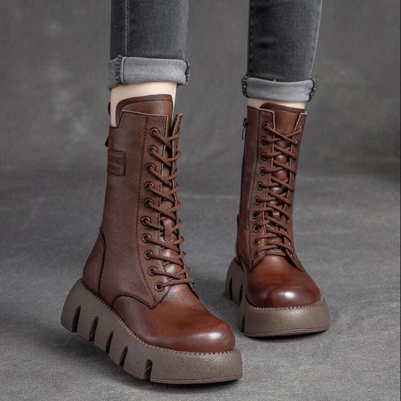 GKTINOO Genuine Leather Women Boots