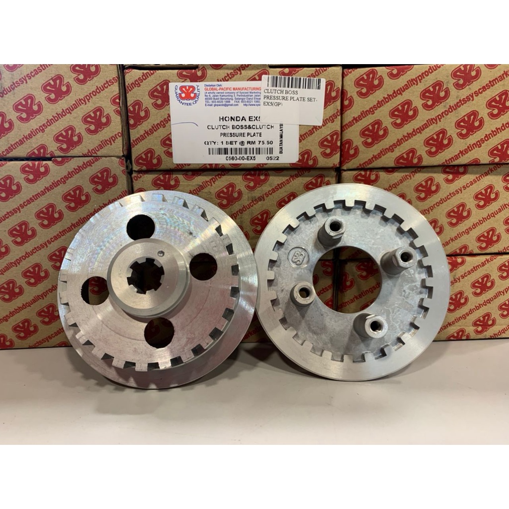 SYS QUALITI TERJAMIN EX5 HIGH POWER HIPOWER CLUTCH BOSS & PRESSURE PLATE SET SYS/EX5 HIGH POWER MANG