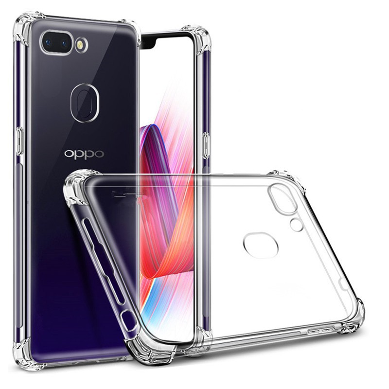 เคสใสนิ่ม กันกระแทก มุม 4 มุม Oppo A7 F9 A5S A12 A15 A58 A78 A98 เก็บเงินปลายทางได้ค่ะ งานอย่างดี ไม่ย้วย