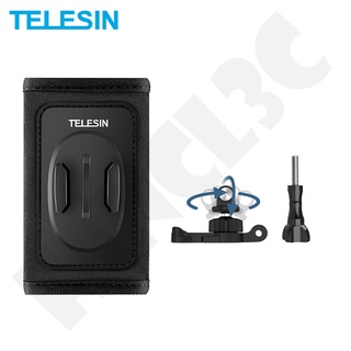 TELESIN 360° หมุนกระเป๋าเป้สะพายหลัง Mount Quick Release ปรับหัวเข็มขัดคู่ J-hook สำหรับ DJI OSMO Action 3 GoPro 11/10/9 Osmo Action Insta360 ONE X3 Action Camera