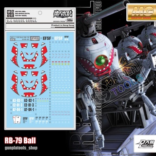 [ D.L Model ] Water decal UC61 ดีคอลน้ำสำหรับ RB-79 Ball (MG)