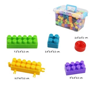 บล็อคตัวต่อ 88～110 ชิ้นพร้อมกล่องช่วยเสริมพัฒนาการสร้างความคิดของเล่นเด็ก Toys สร้างเสริมพัฒนาการเด็กของเล่นสำหรับเด็ก
