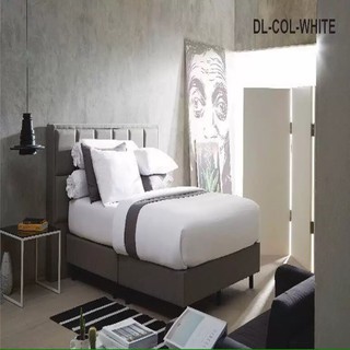 ฟรี ems ชุดเครื่องนอน dunloppillo สีพื้น รหัส DL- WHITE