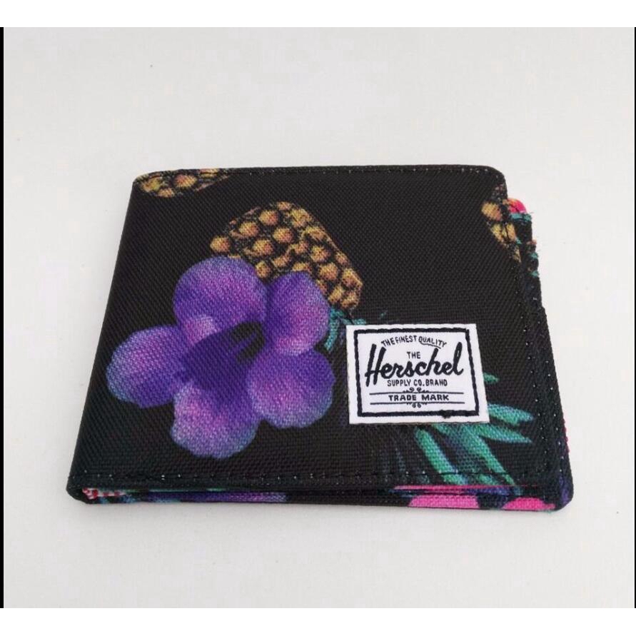 ของแท้ 100% จากตัวแทนจำหน่ายโดยตรง กระเป๋าสตางค์ Herschel Roy Wallet Classic Canvas