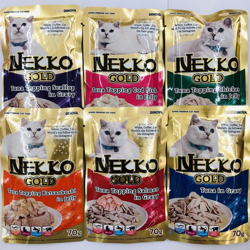 Nekko Gold อาหารเปียกแมวเกรดพรีเมี่ยม ขนาด 85 กรัม 12กระป๋อง