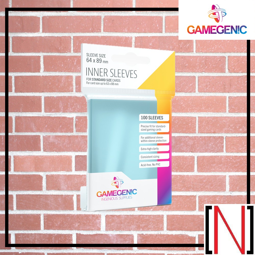 [Sleeve][ซองใส่การ์ด] Gamegenic Inner Sleeves ขนาด 64 x 89 mm [MTG][Pokemon][FFTCG]