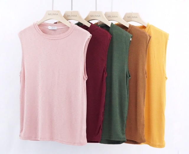 คอกลมแขนกุด ผ้าซีทรูใส่สบายไม่ต้องรีด เสื้อผ้าแฟชั่นผู้หญิง ราคา ถูกที่สุด ดีลบีเคเค แกลเลอรีภาพที่ 5