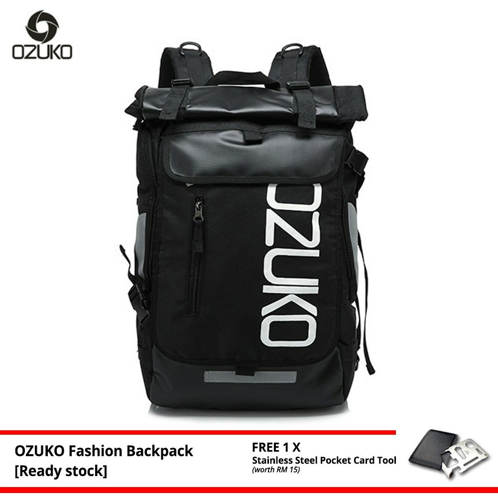 OZUKO Brand New Oxford Backpack Fashion Laptop Bag Casual Waterproof Travel Korean Style Men Women B