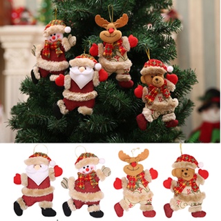 🔥พร้อมส่ง🦌Chiristmas ตกแต่งคริสต์มาส จี้แขวนตกแต่งต้นคริสต์มาส ตุ๊กตาผ้าคริสต์มาสจี้เล็ก