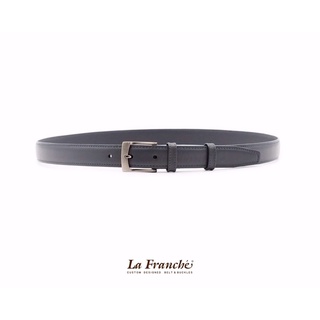 La Franche - Lady set เข็มขัดหนังวัวแท้ พร้อมหัวเข็มขัดนิกเกิ้ล #1L0015