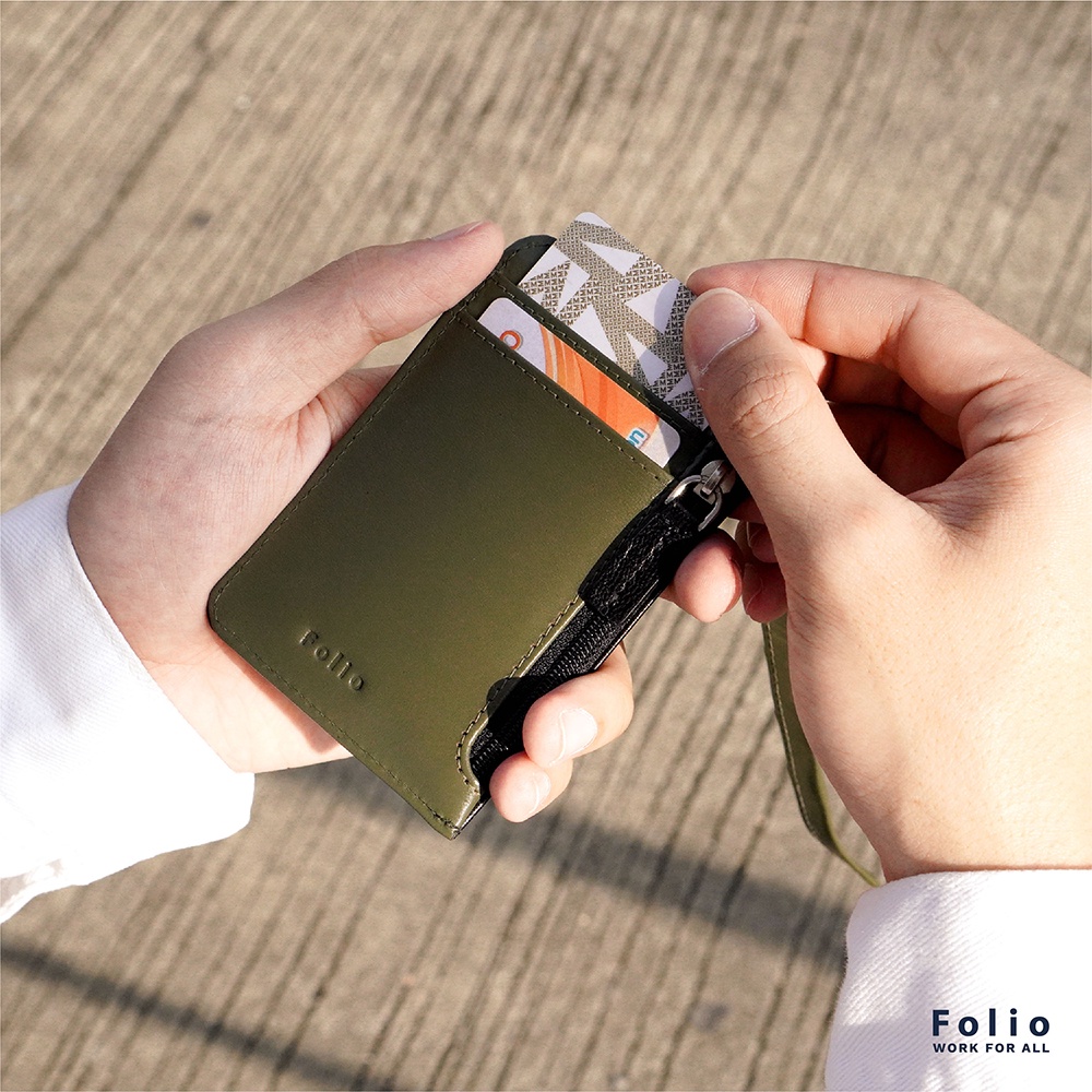 FOLIO : Myra ID Card Holder (Two-Tone) ที่ใส่บัตรพร้อมสายคล้องคอ-18646