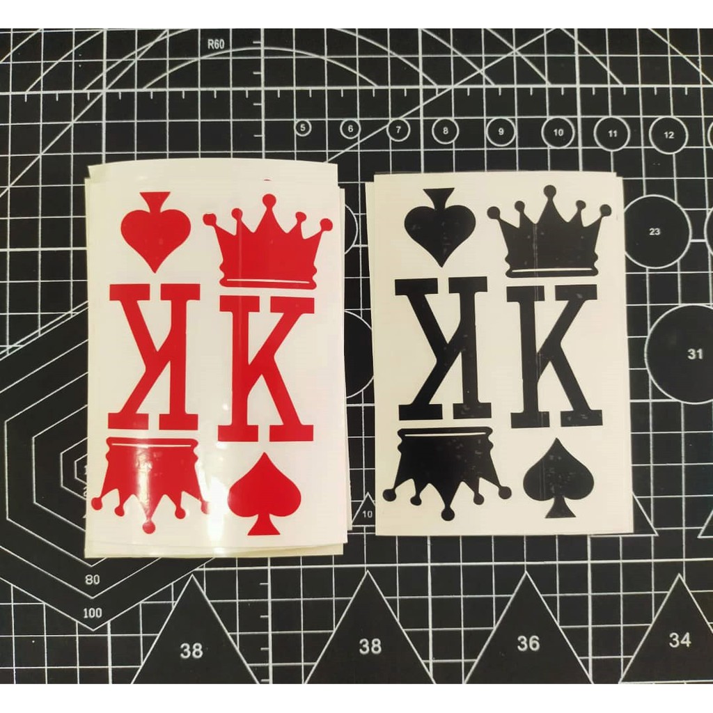 สติ๊กเกอร์ตัด KING SPADES stiker