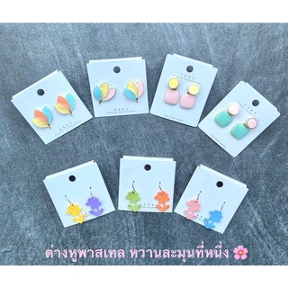 ต่างหู สีพาสเทล หวานละมุน ยืนหนึ่ง