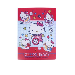 SANRIO แฟ้มใส่เอกสาร 20 ช่อง A4 Hello Kitty สีชมพู แฟ้ม เด็ก ของเล่น