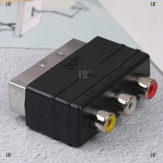 Lb Unk Rgb Scart To 3 Rca S - วิดีโอทีวีอะแดปเตอร์