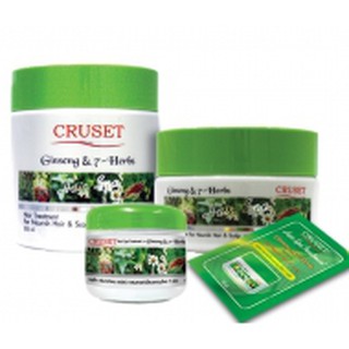 ครูเซ็ท ครีมหมักผมแฮร์สปาผสมสารสกัดโสม และสมุนไพร 7 ชนิด Cruset Hair Spa Treatment with Ginseng &amp; 7-Herbs Extracts