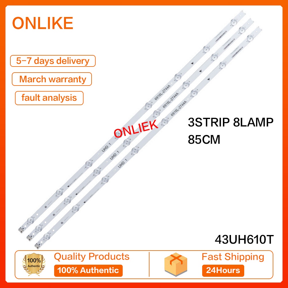 แบ็คไลท์ทีวี LG 43 นิ้ว LED 43UH610T 43UH610 1 ชุด