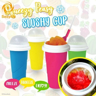 ↂ┅SL❤ Slushy Ice Cream Maker Squeeze Peasy Slush Quick Cooling Cup Milkshake Bottles ขวดนมปั่นเย็นเร็ว