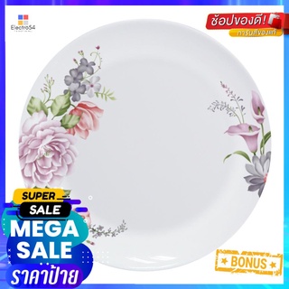 จาน OPAL GLASS ตื้น 10.5" KECH ROSEOPAL GLASS FLAT PLATE 10.5" KECH ROSE