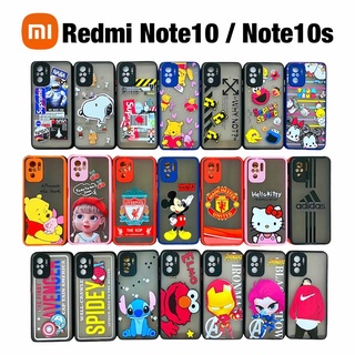 เคส Case Xiaomi Redmi Note10 Redmi Note10s ขอบสีหลังขุ่น