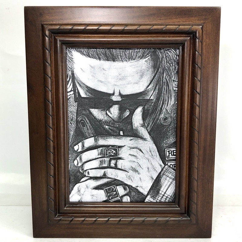 5x7" SONS OF ANARCHY JAX TELLER Tv Show SOA ไม้แท้ HIGH QUALITY กรอบรูป บุตรชายของอนาธิปไตย Photo Fr