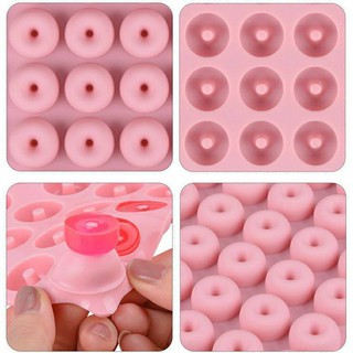 แม่พิมพ์ซิลิโคน โดนัทจิ๋ว 40,64 ช่อง (คละสี) 40, 64-Piece Doughnut Chocolate Mold Edible Silicon   By สุวภัทร SWP Shop