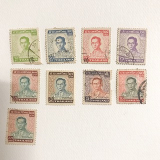 แสตมป์ร.9 ชุดที่ 5 พ.ศ. 2515 มี 8 ดวง