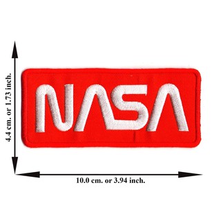 ตัดรีด ตัวรีดติดเสื้อ อาร์มปัก ติดเสื้อปัก ปักเสื้อ DIYลาย NASA สี่เหลี่ยม2