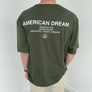 Oversized เสื้อยืดโอเว่อร์ไซส์ลายAMERICAN DREAM