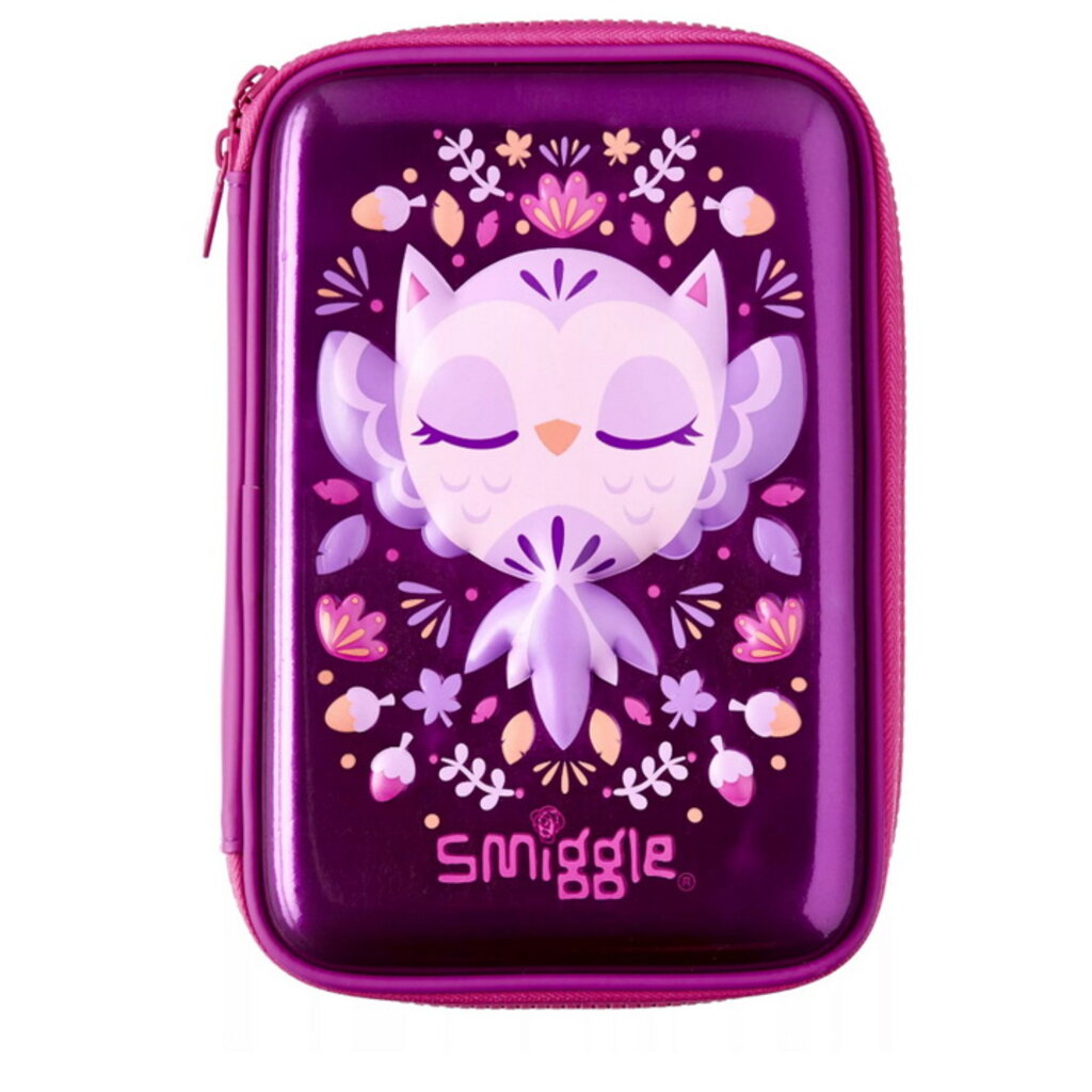 SMP033-C (P) กล่องดินสอ 1 ชั้น Smiggle into the woods hardtop pencil case
