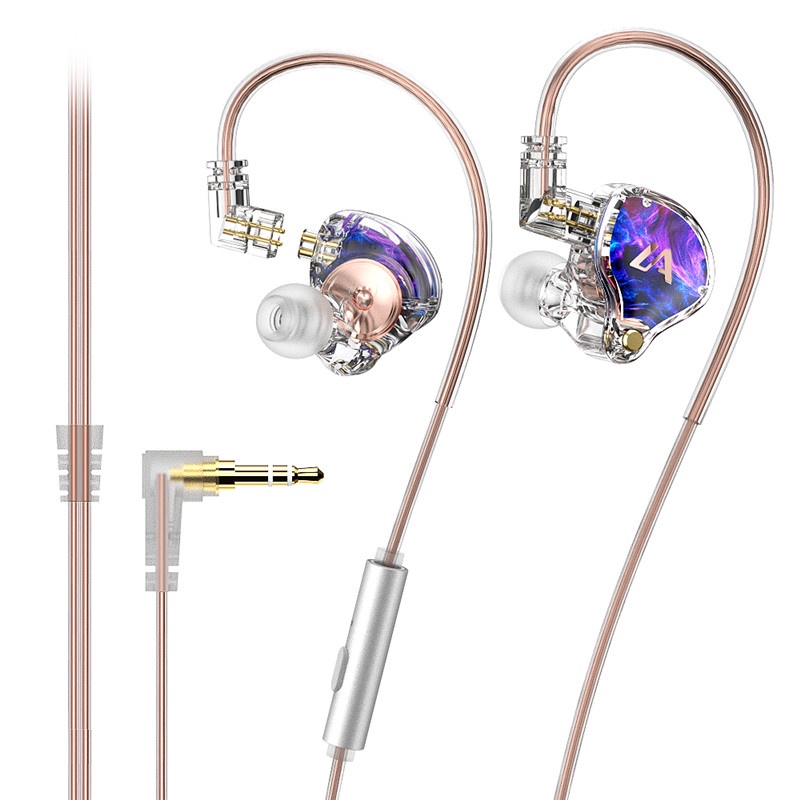 ชุดหูฟังอินเอียร์ WP03 HIFI 3D พร้อมสายเคเบิลอัพเกรด ถอดออกได้