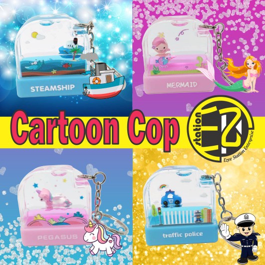 🌟🌟🌟ใหม่ ใหม่🌟🌟🌟 STAMP COP NAMA CARTOON WITH KEYCHAIN (NURSE, SCHOOL, KIDS)