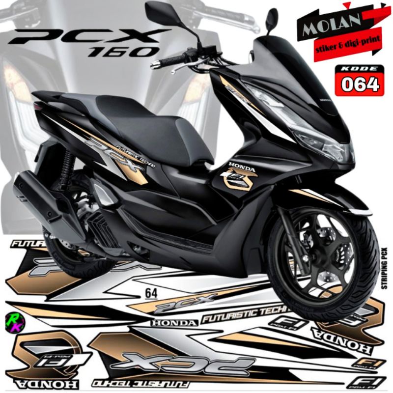 สติ๊กเกอร์รูปลอก Striping Variation All New Honda PCX 160 - New PCX 160 2022 - PCX Hybrid - PCX CBS 