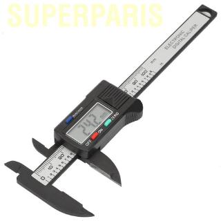 superparis practical 100 มม. อุปกรณ์ไม้บรรทัดดิจิตอลพลาสติกไฟฟ้าหน้าจอ lcd (ไม่รวมแบตเตอรี่)