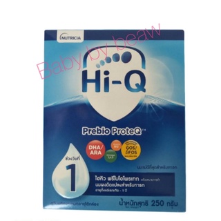 นมHi-Q สูตร 1 250 g Prebio ProTeQ ไฮคิว 1 250 g สำหรับเด็กแรกเกิด-1 ปี(1กล่อง)
