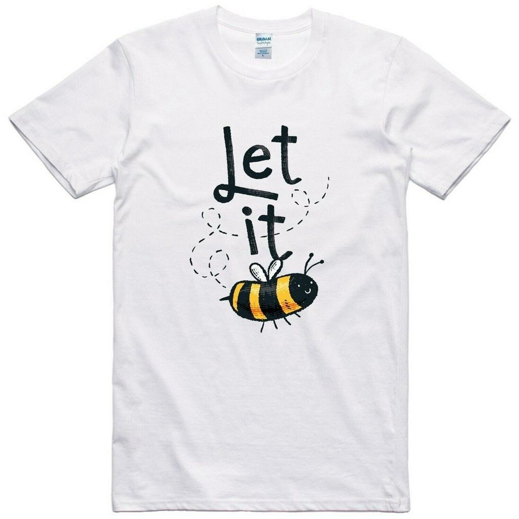 เสื้อยืดผ้าฝ้าย Let It Bee Design Regular Fit