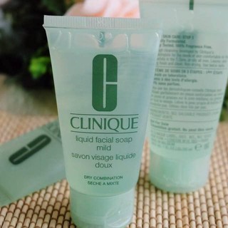 30ml Clinique Liquid Facial Soap Mild Dry Combination 30ml. หมดอายุเดือน 12 ปี 2024 คลีนีค โซพ มายด์ เจลล้างหน้า ทดลอง