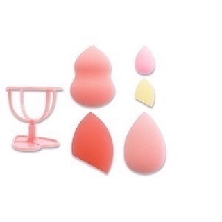 Nee Cara Peach Beauty Egg Set #N220 : neecara พีช ชุดพัฟไข่ 5 ชิ้น x 1 ชิ้น  @beautybakery