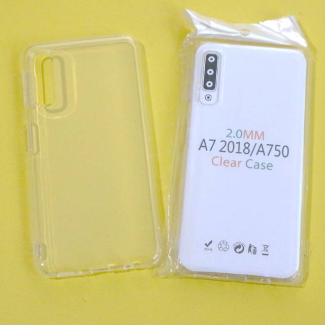 YKCS 0360 SAM A7 2018 A72018 A7 (2018) A750 TPU soft case jelly clear 2.0 mm หนา back HP