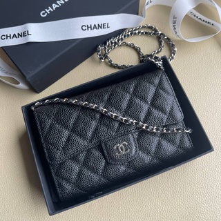 CHANEL WALLET ONCHAIN CAVEAR SIlVER HARDWARE 💛