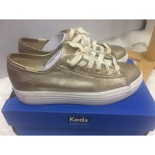 รองเท้าผ้าใบสีทอง metalic - Keds ใส่2ครั้ง ค่ะ shop 3,250