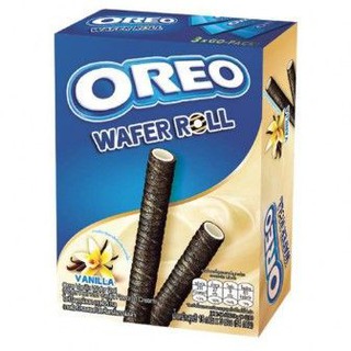 Oreo Vanilla Wafer Roll 54g โอรีโอ วานิลลา เวเฟอร์โรล 54 กรัม แพ็ค 5 ชิ้น