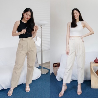 🌈Balloon Bress Pants✨ กางเกงทรงบอยเอวสูง ใส่สบาย