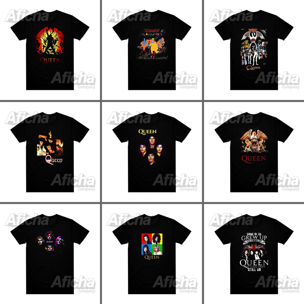 เสื้อยืด พิมพ์ลายวง BAND QUEEN THSIRT Music ROCK QUEEN COMBED 30/24s