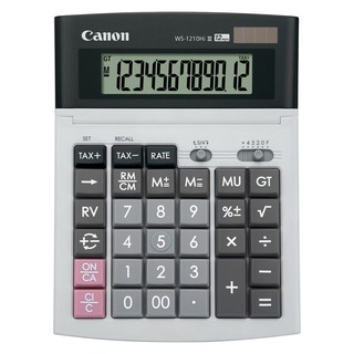 Canon Calculator เครื่องคิดเลขตั้งโต๊ะ 12 หลัก แคนอน รุ่น WS-1210Hi III