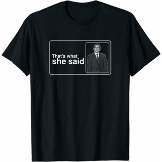 ใหม่ เสื้อยืด พิมพ์ลาย ThatS What She Said Box อินเทรนด์ สําหรับออฟฟิศ