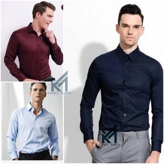 เสื้อเชิ้ตแขนยาว ทรงสลิม สไตล์เกาหลี สำหรับผู้ชาย รุ่น YX04
